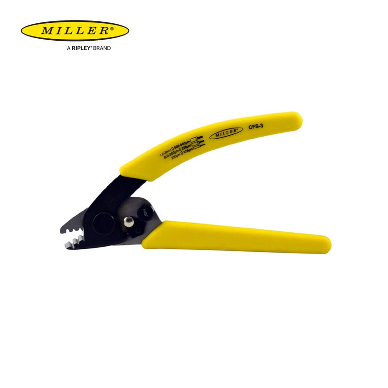 Miller CFS-3 Series Three-Hole Wire Stripper Tool for Working Technicians, Electricians, and Installers, Safe Cable-Splicing Tool, Easily Portable Wire Stripper, 4.2 Ounces - Image 4